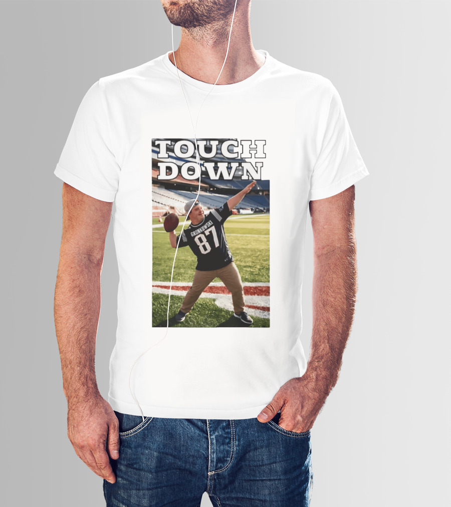 Touchdown Gronkowski 87 Football Player Stadium T-Shirt