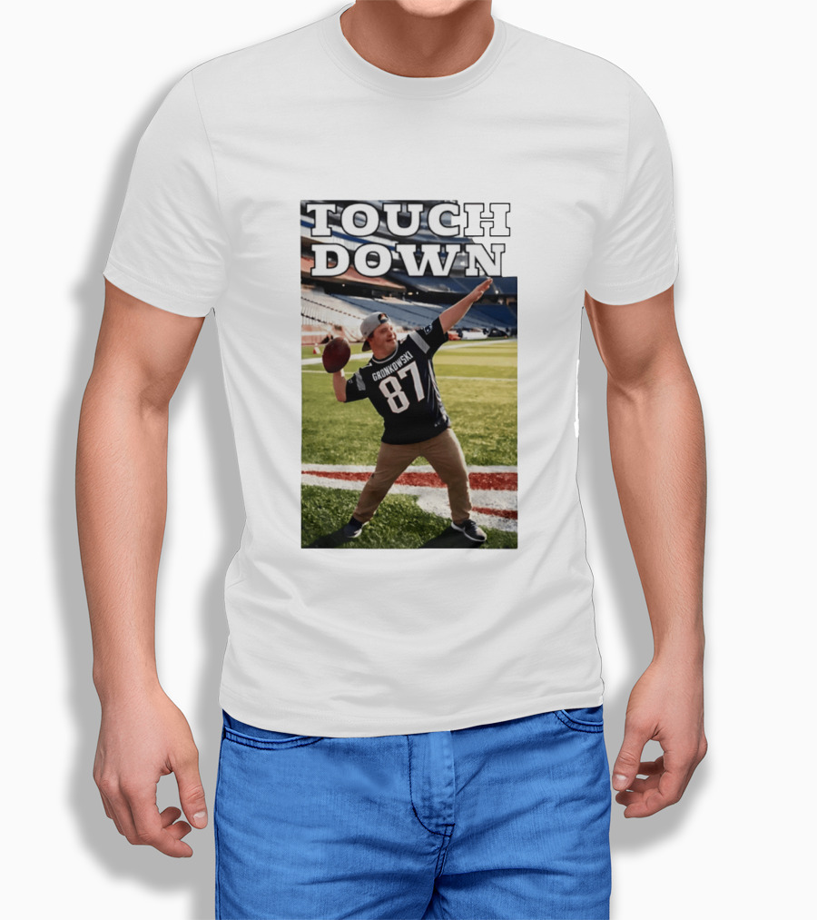 Touchdown Gronkowski 87 Football Player Stadium T-Shirt