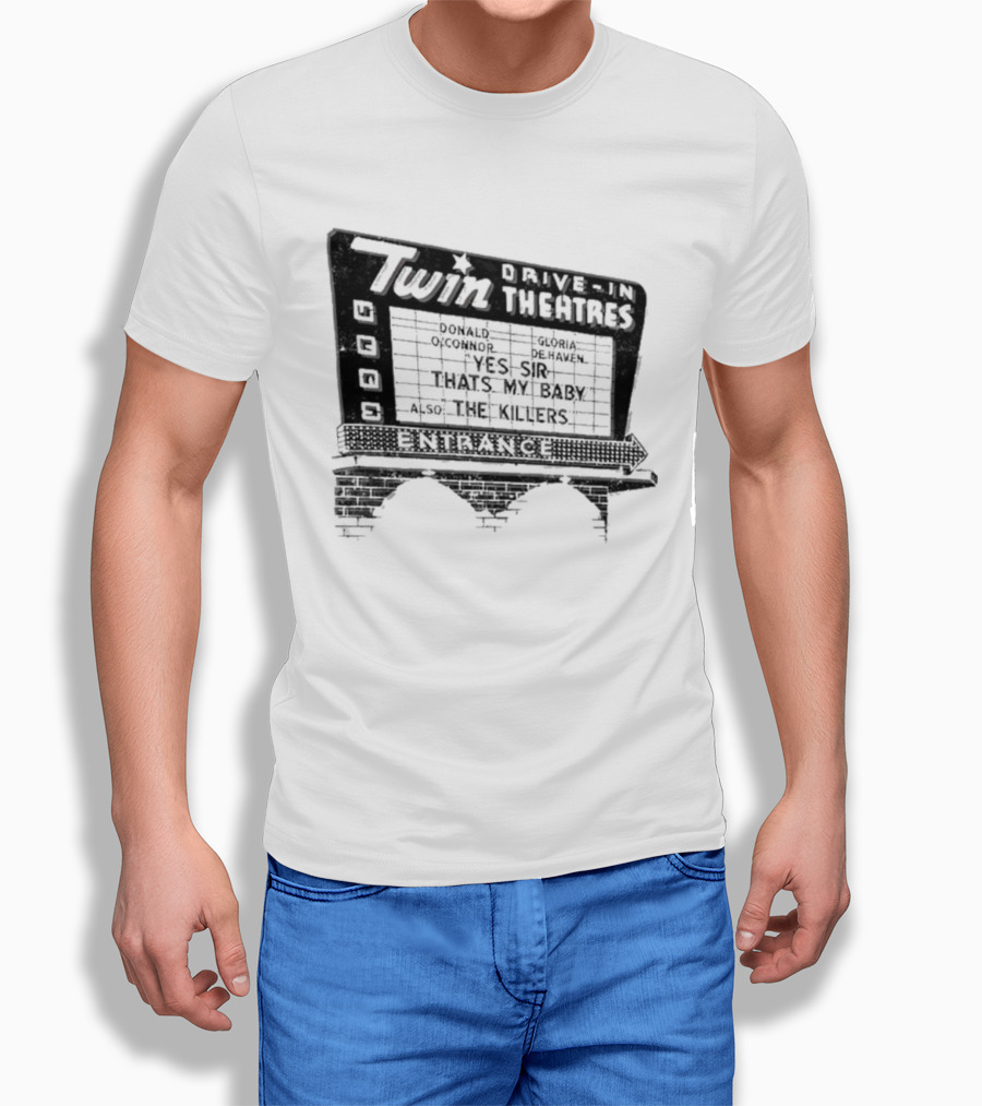 Twin Drive In Theatres Norwood Ohio Vintage Marquee Sign T-Shirt