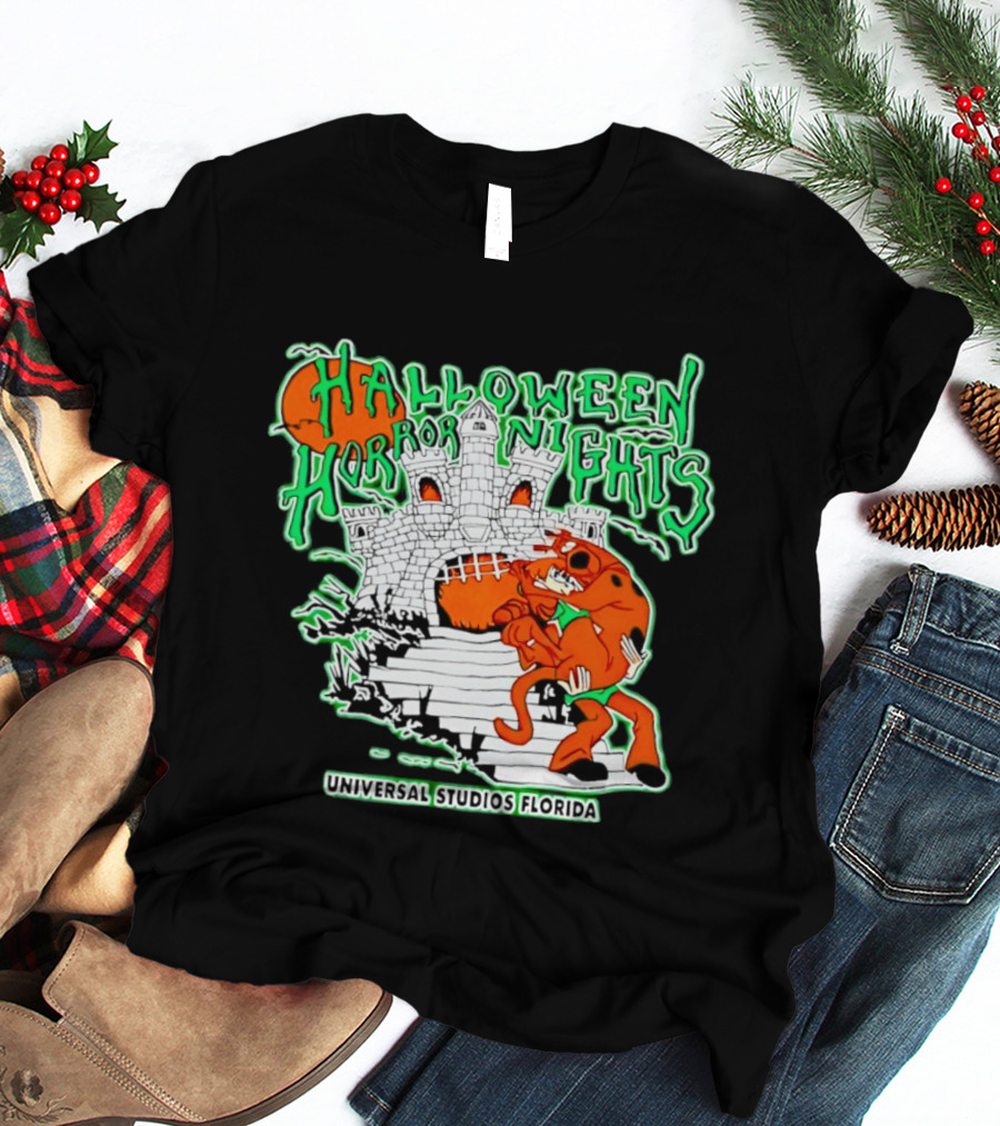 Halloween Horror Nights Universal Studios Florida Scoob Night Razors In The Night Beyond Human T-Shirt