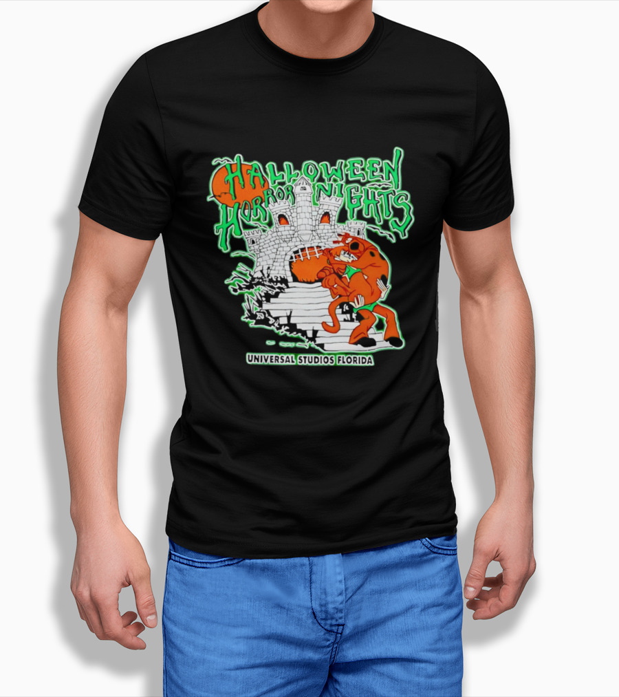 Halloween Horror Nights Universal Studios Florida Scoob Night Razors In The Night Beyond Human T-Shirt