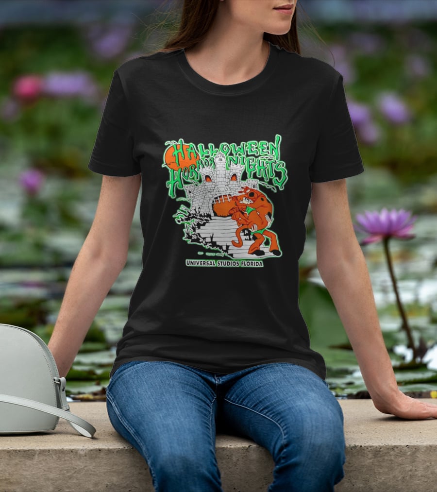 Halloween Horror Nights Universal Studios Florida Scoob Night Razors In The Night Beyond Human T-Shirt