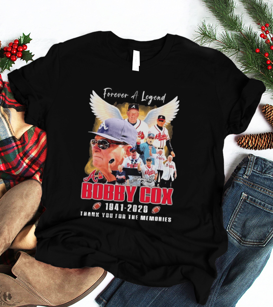 Bobby Cox 1941 2026 Atlanta Baseball Legend Thank You For The Memories T-Shirt