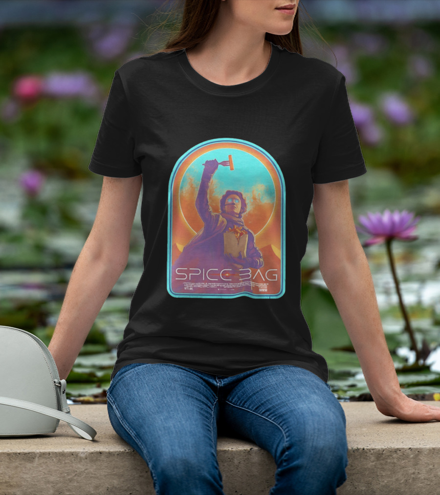 Dune Spice Bag Sci Fi Parody Pop Culture T-Shirt