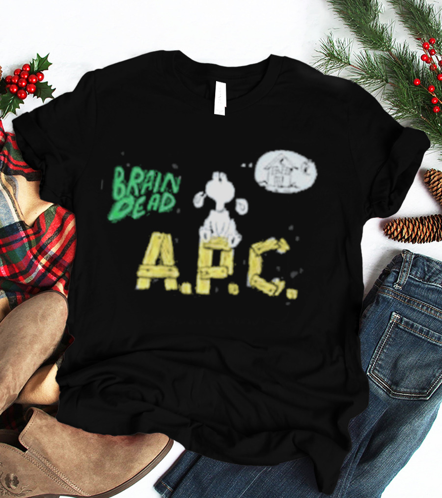 Brain Dead A.P.C. Homesick Dog With House In Thought Bubble T-Shirt
