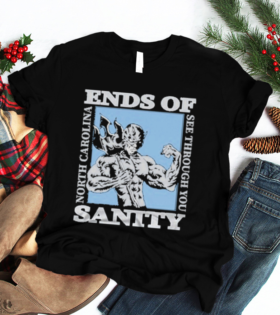 Ends Of Sanity North Carolina See Through You Blue Devil T-Shirt