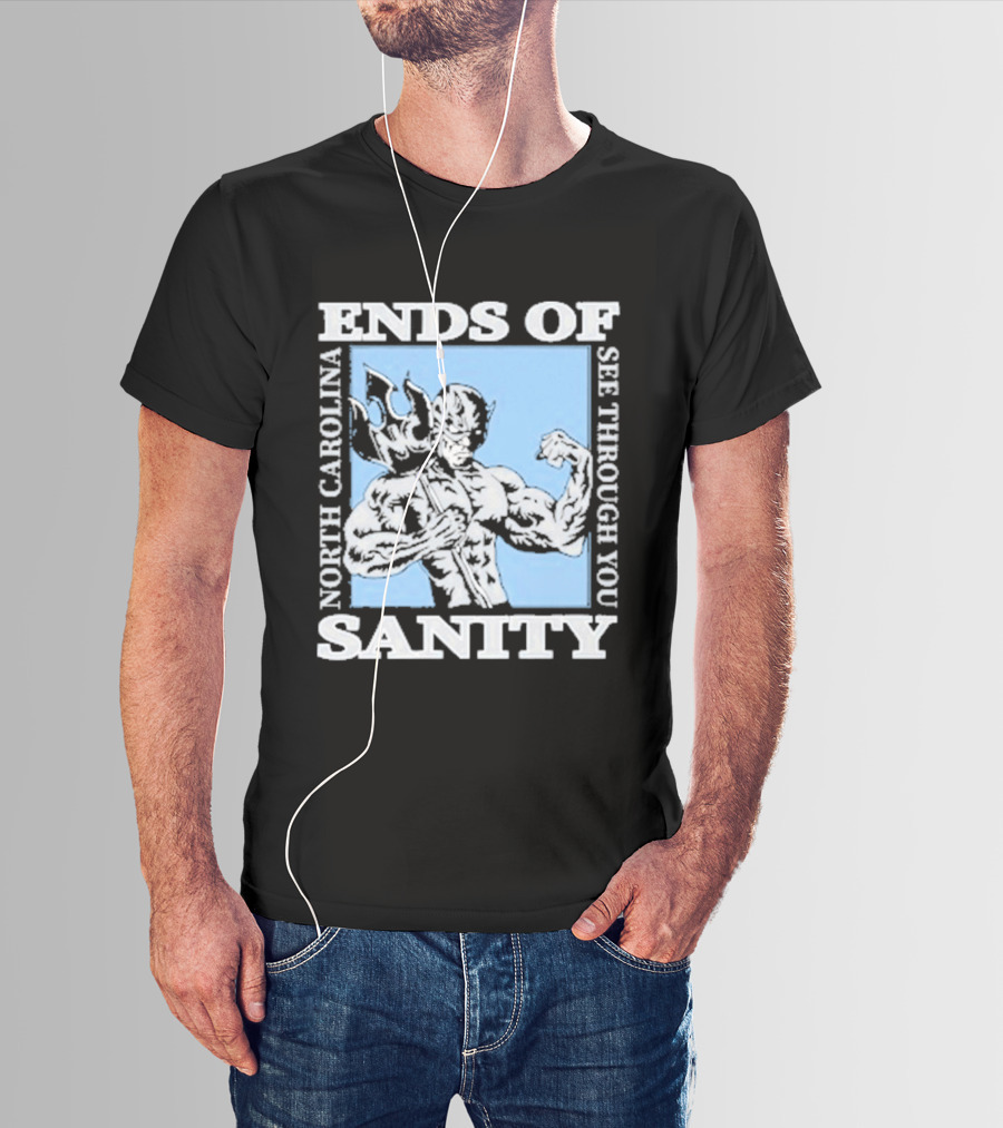 Ends Of Sanity North Carolina See Through You Blue Devil T-Shirt