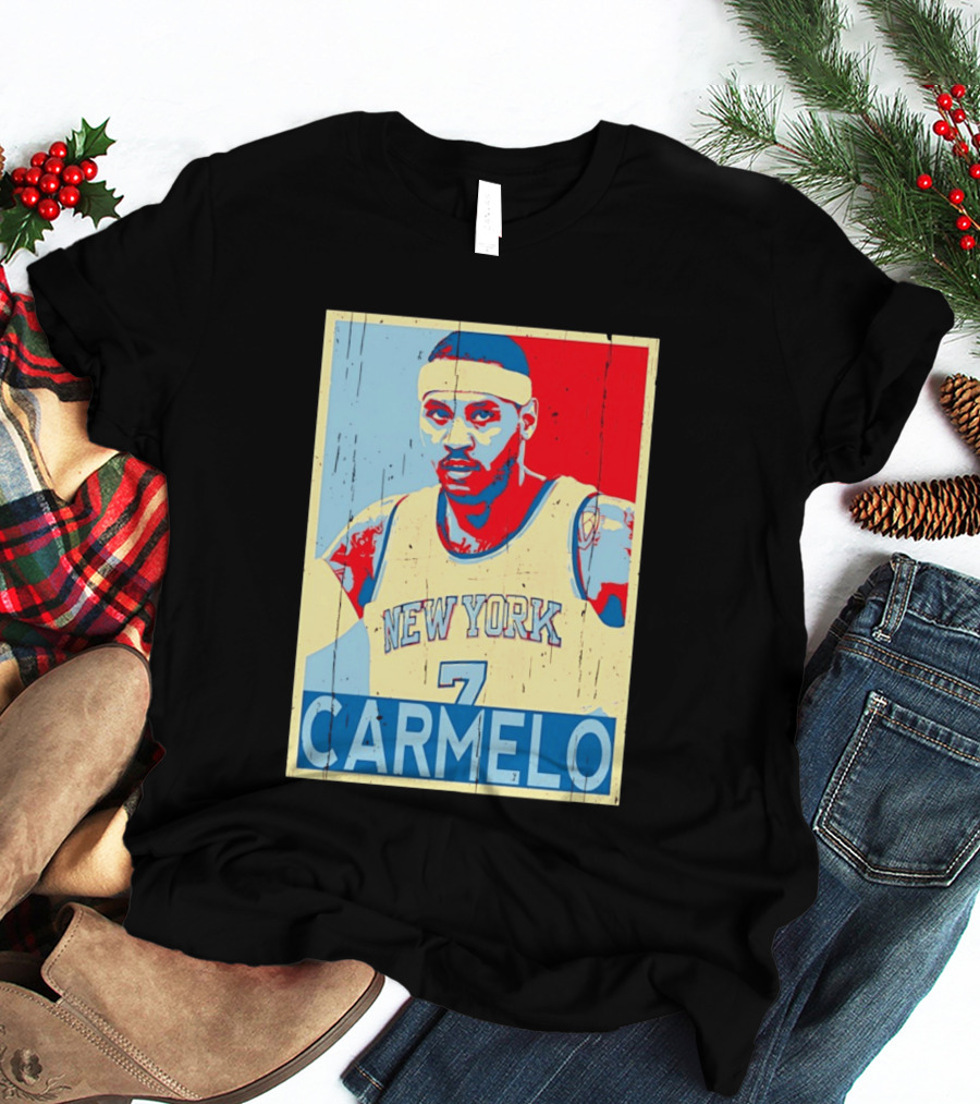 New York Knicks Carmelo Anthony 7 NBA T-Shirt