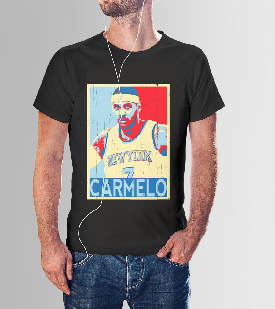New York Knicks Carmelo Anthony 7 NBA T-Shirt