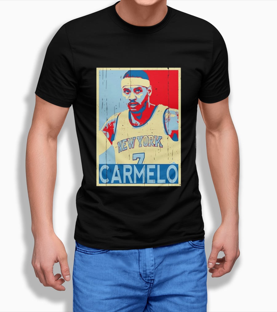New York Knicks Carmelo Anthony 7 NBA T-Shirt
