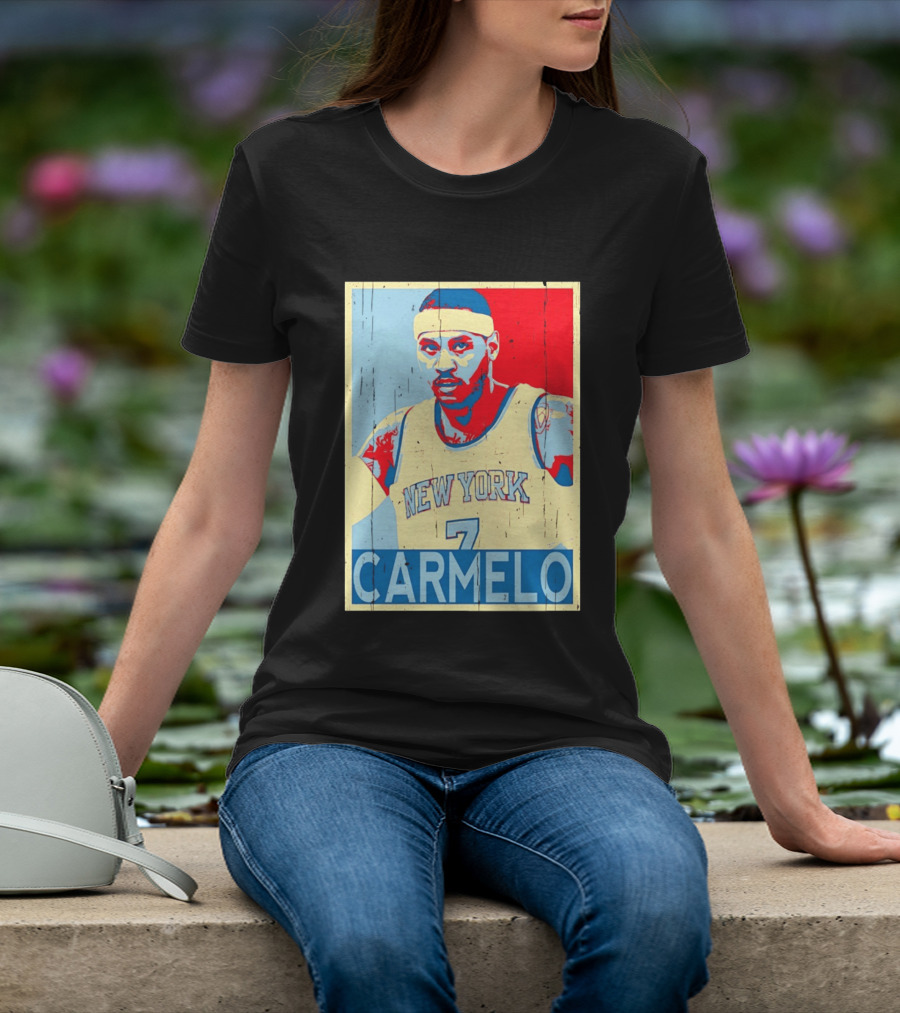 New York Knicks Carmelo Anthony 7 NBA T-Shirt