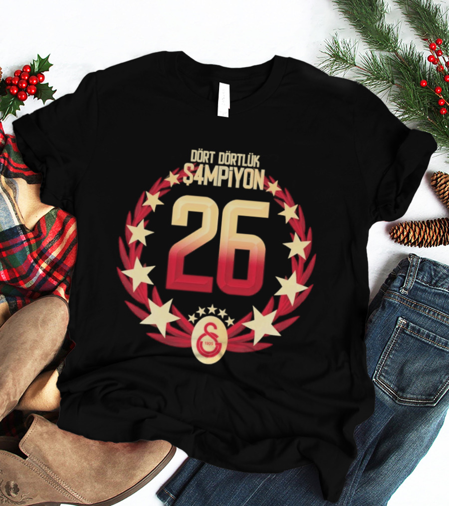 Galatasaray 26 Süper Lig Şampiyonları Diğerlerinin Şampiyonu T-Shirt