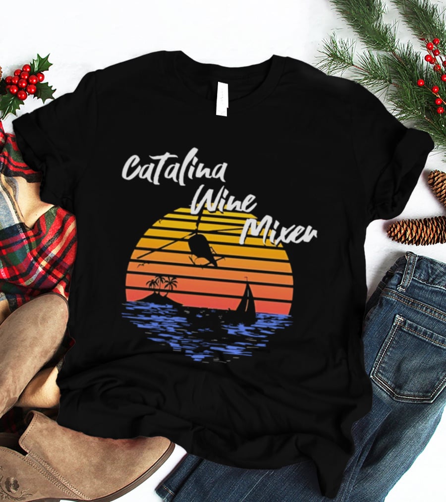 Catalina Wine Mixer Step Brothers Movie Sunset Out Sea T-Shirt