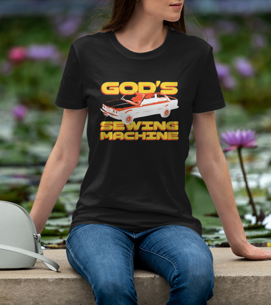 God's Sewing Machine BMW E3 Iconic Car T-Shirt