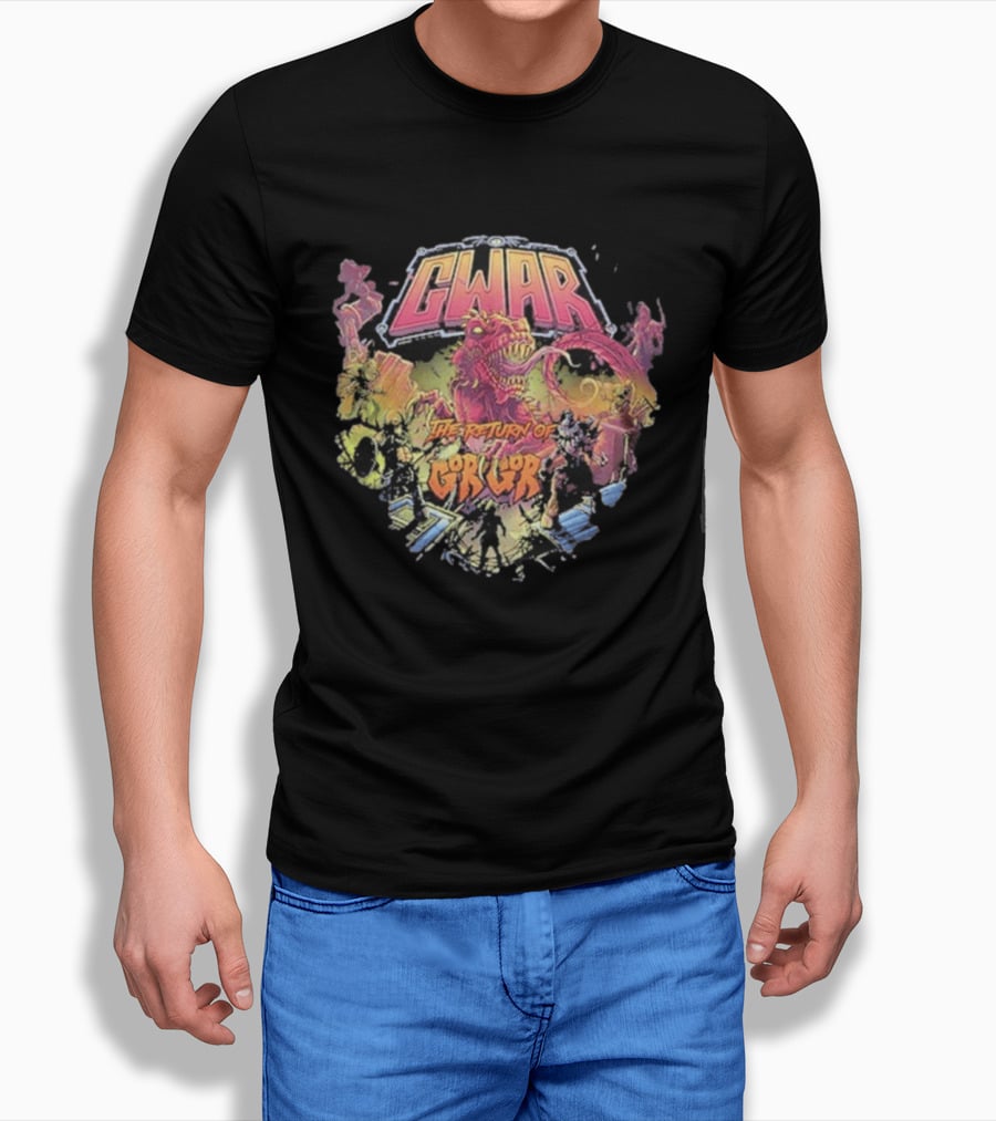 Gwar The Return Of Gor Gor Dinosaur Retro Band T-Shirt