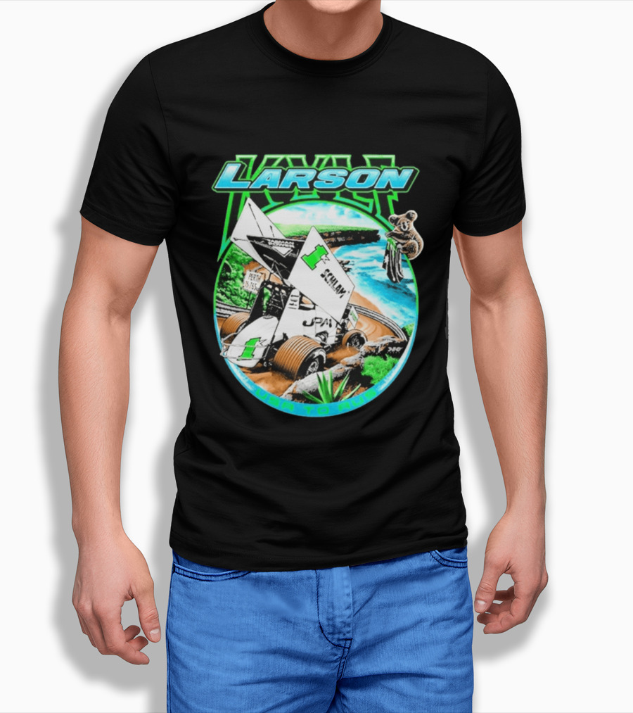 Kyle Larson Schlam USA To Aus Racing Perth Sprint Car T-Shirt