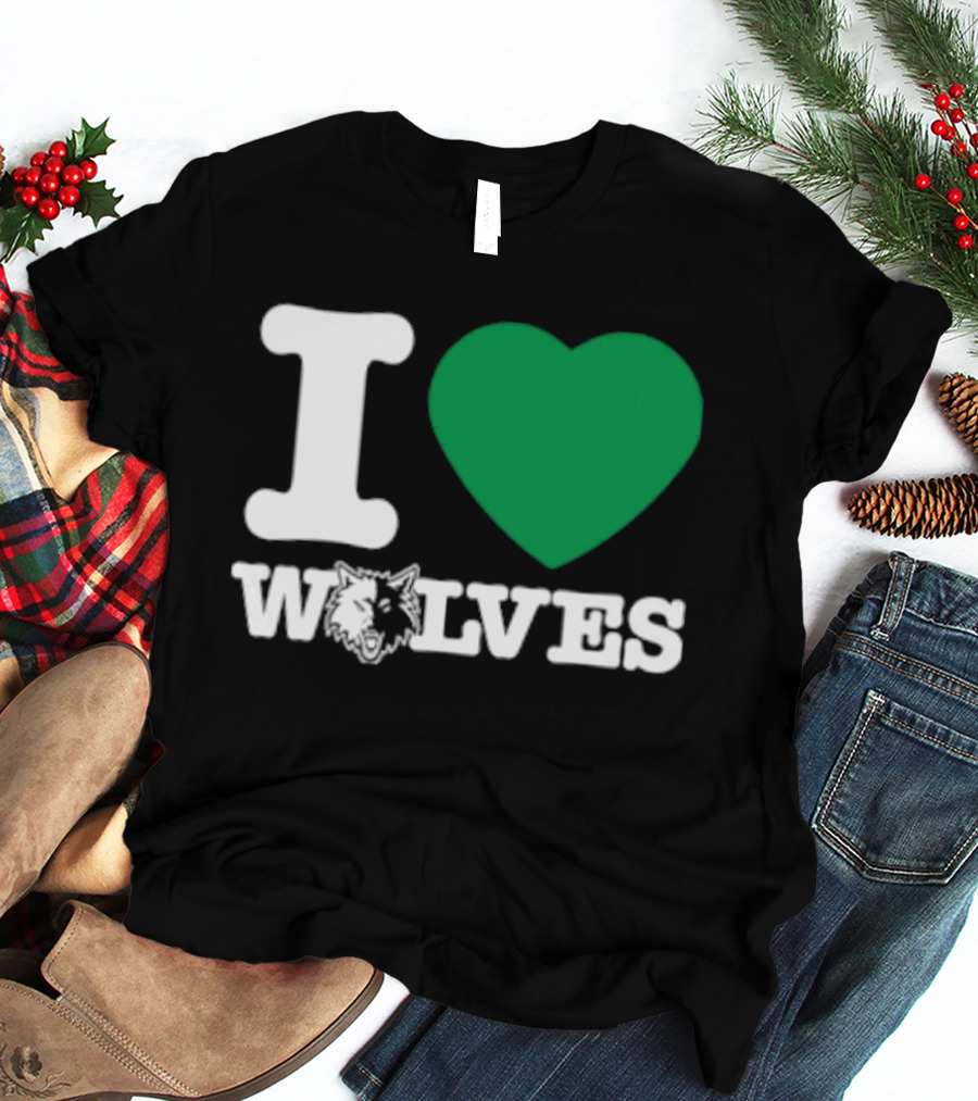 Minnesota Timberwolves I Love Wolves T-Shirt