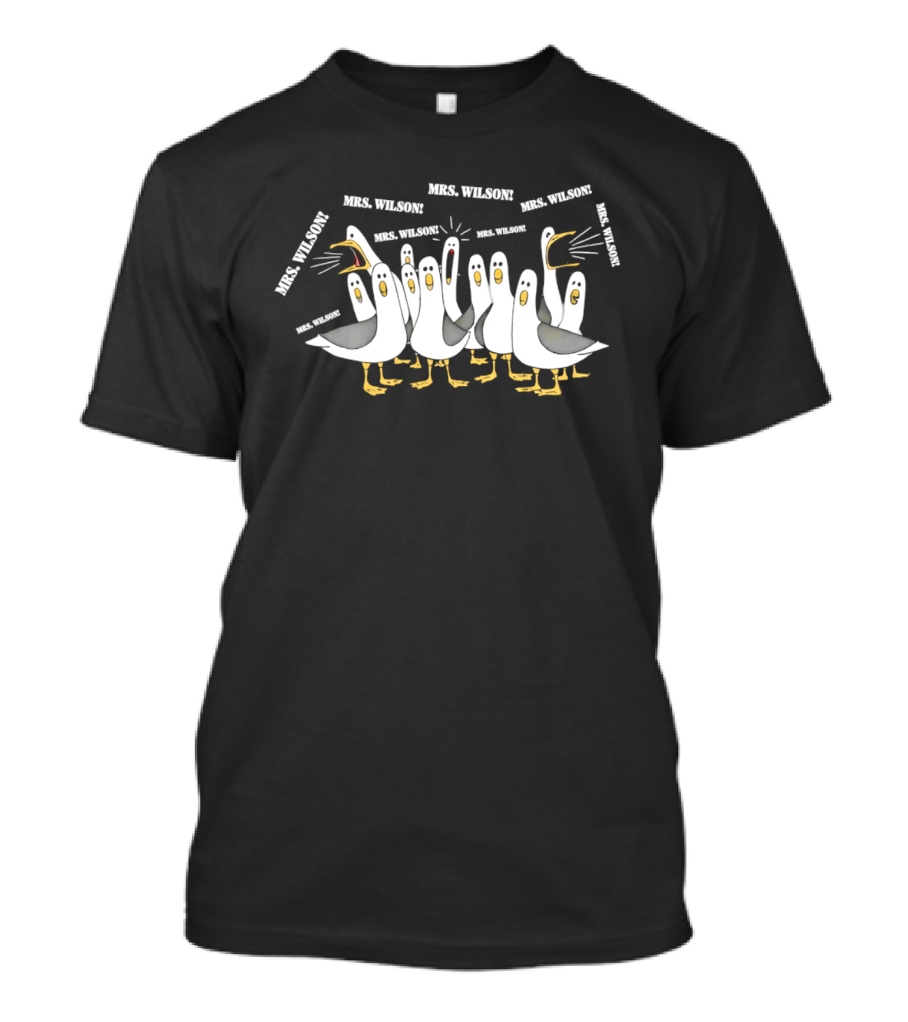 Mrs. Wilson Screaming Seagulls Teacher Custom T-Shirt