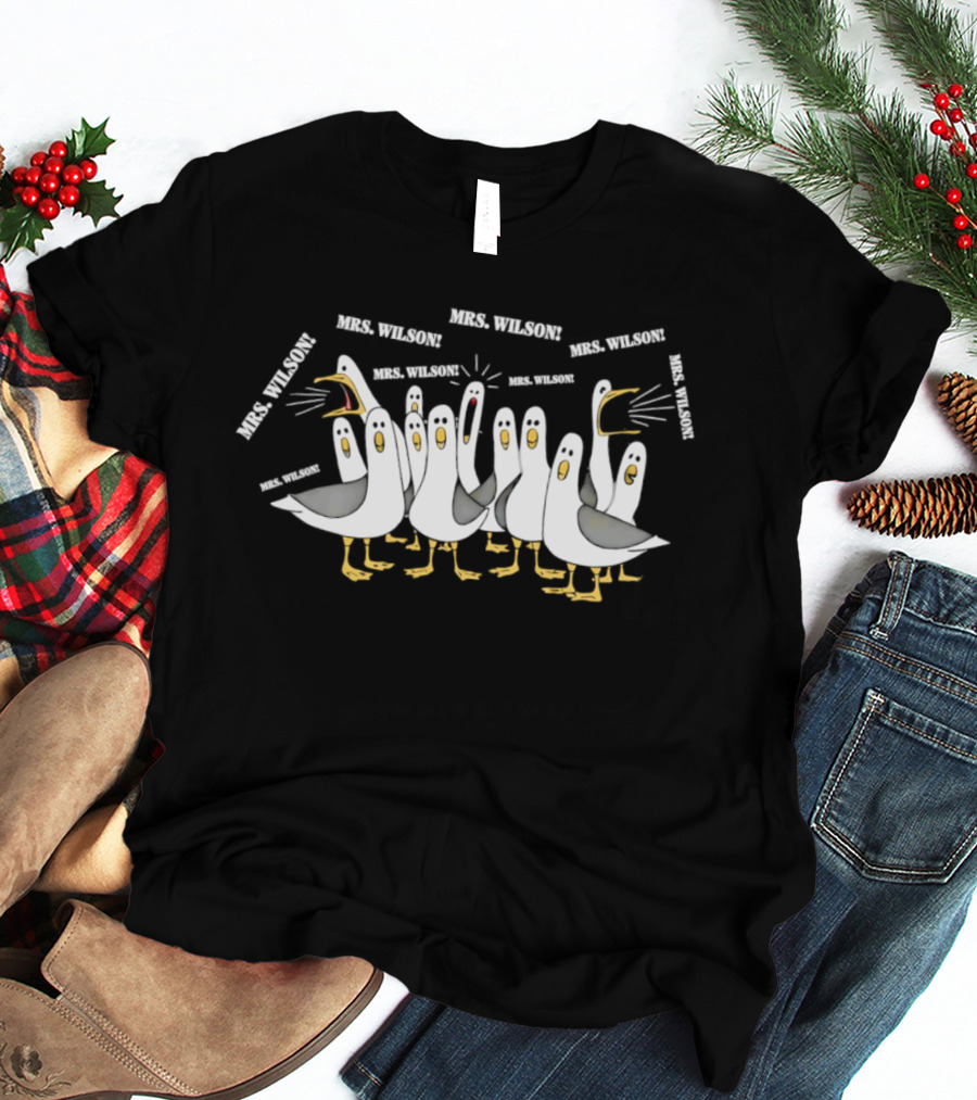 Mrs. Wilson Screaming Seagulls Teacher Custom T-Shirt