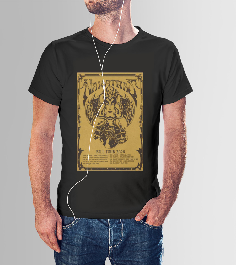 Naxatras Fall Tour 2026 European Concert Dates And Locations T-Shirt