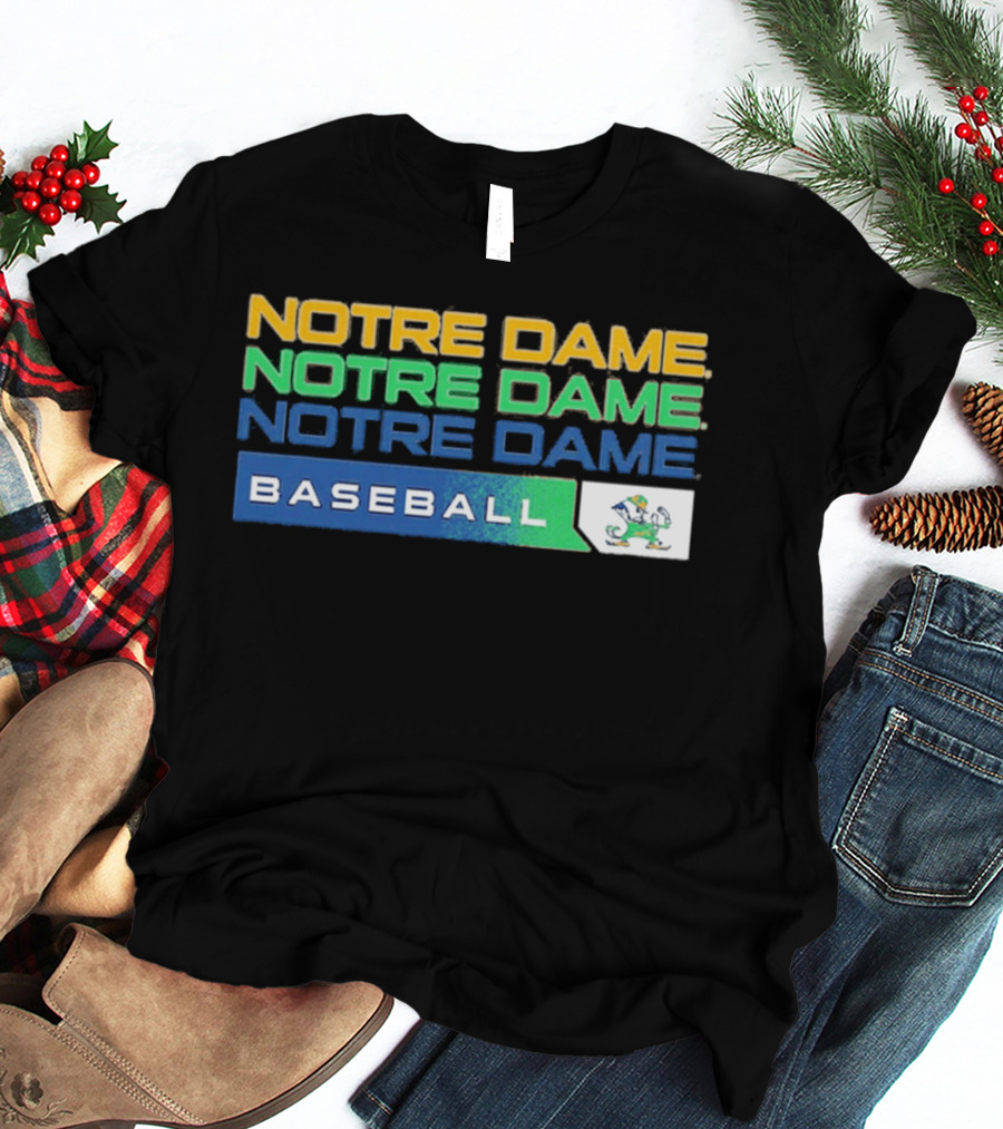 Notre Dame College Baseball Fighting Irish Tri Blend 2026 T-Shirt