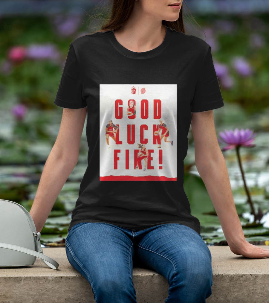 Portland Trail Blazers Good Luck Fire Basketball T-Shirt