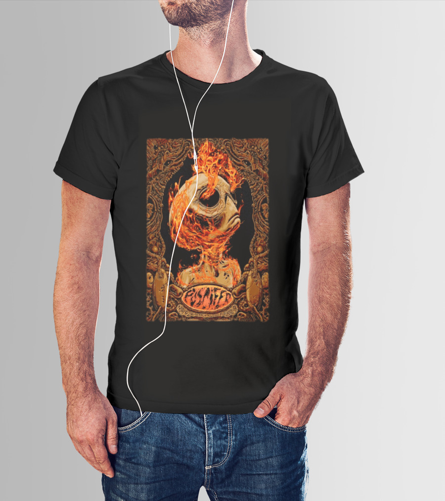 Puscifer Theater Of The Clouds Portland OR Event May 8 2026 Alien Skull In Flames T-Shirt