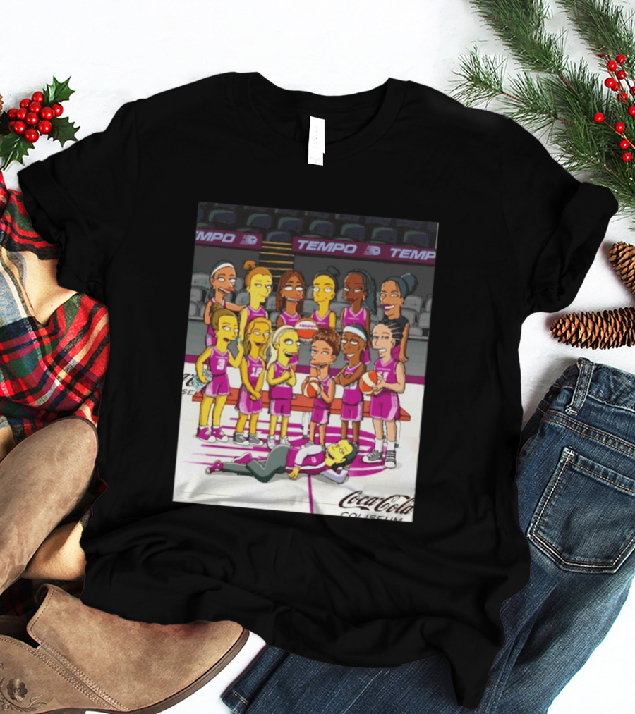 Toronto Tempo WNBA Coca Cola Coliseum The Simpsons Basketball Team T-Shirt