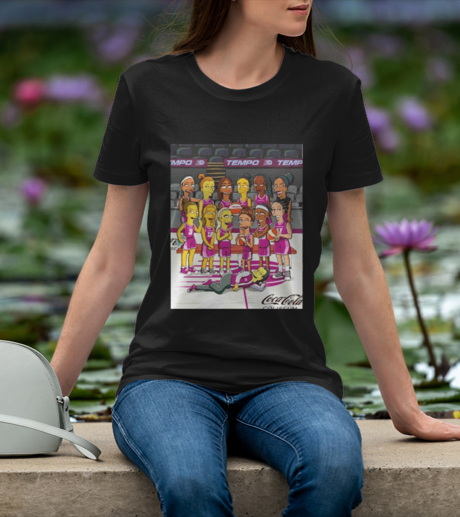 Toronto Tempo WNBA Coca Cola Coliseum The Simpsons Basketball Team T-Shirt