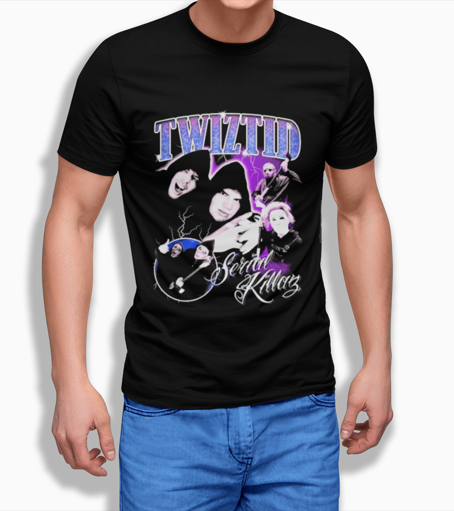 Twiztid Serial Killas 90s Rap Psychedelic Horror T-Shirt