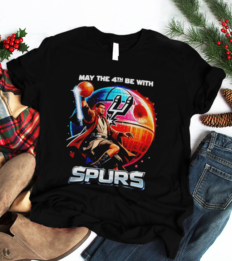 May The 4th Be With You Spurs Star Wars Victor Wembanyama T-Shirt