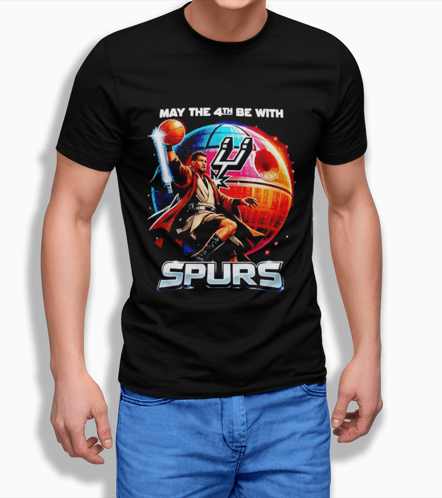 May The 4th Be With You Spurs Star Wars Victor Wembanyama T-Shirt