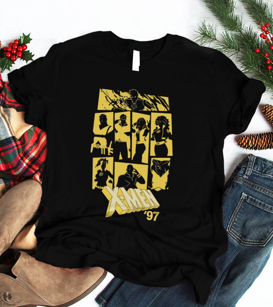 X Men '97 Classic Characters Collage T-Shirt