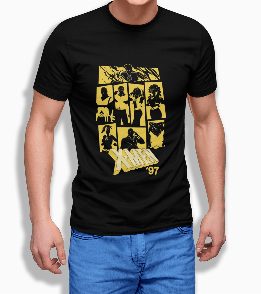 X Men '97 Classic Characters Collage T-Shirt