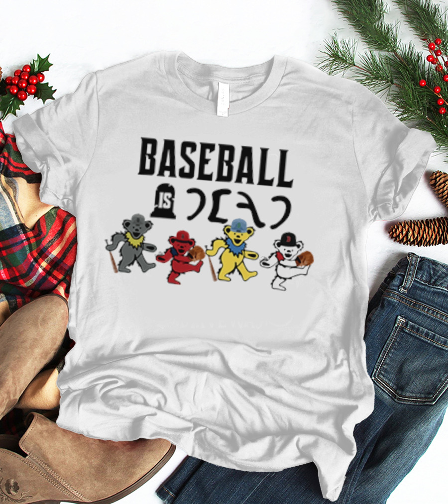 Baseball Is Dead Bear Grateful Dead T-Shirt