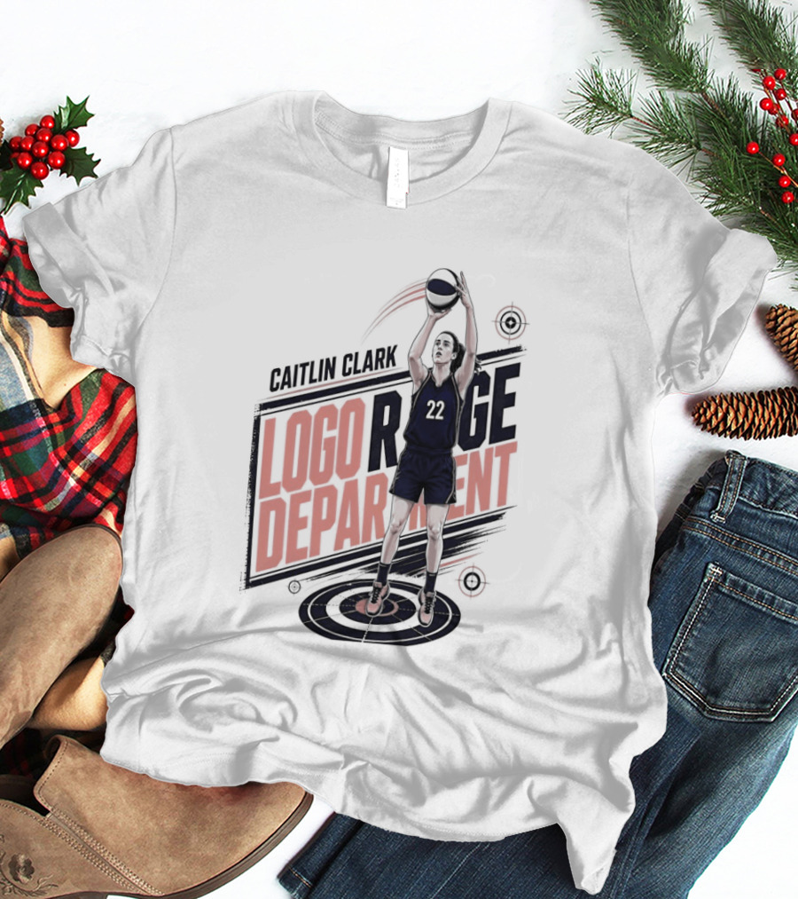 Caitlin Clark 22 Indiana Fever WNBA Logo Range Department T-Shirt