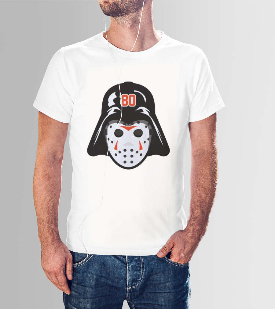 Dan Vladar Darth Vladar Mask 80 Philadelphia Flyers Hockey T-Shirt