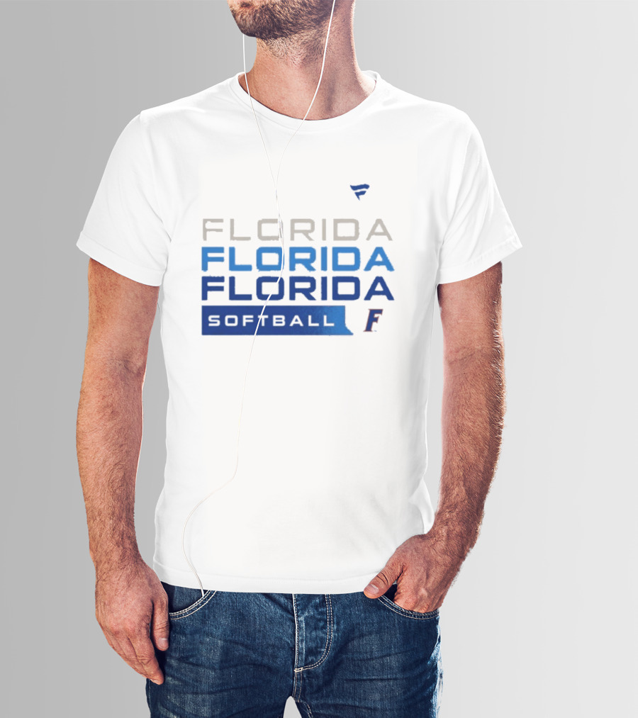 Florida Gators Softball Tri Blend Hype College F T-Shirt