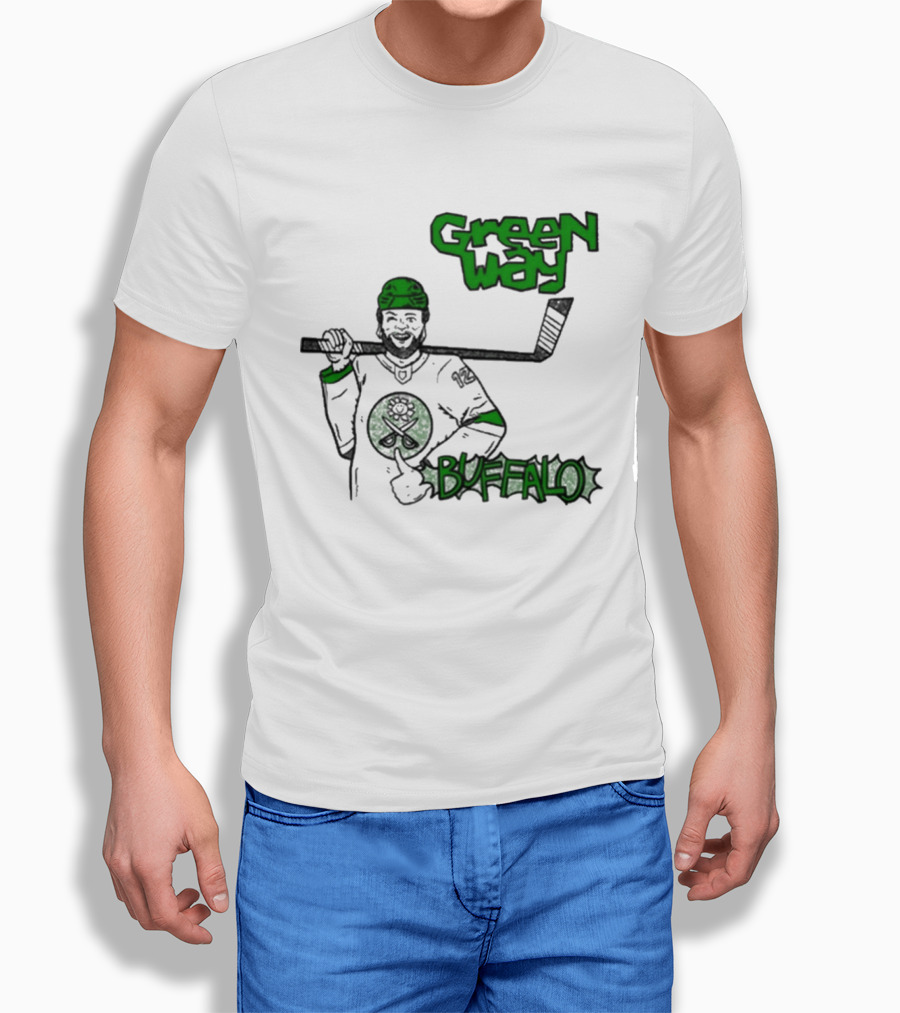 Green Way Hockey Buffalo Player T-Shirt