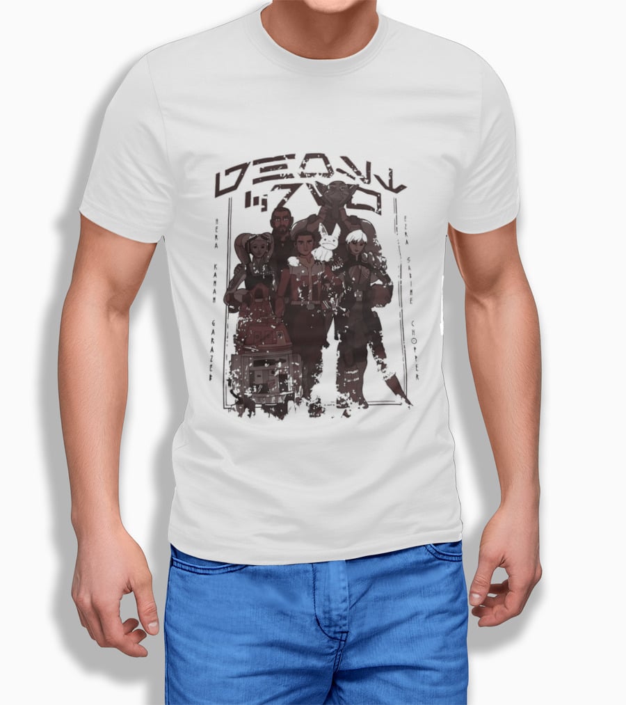 Heroes Villains Star Wars Rebels Ghost Crew Mural Visuals T-Shirt