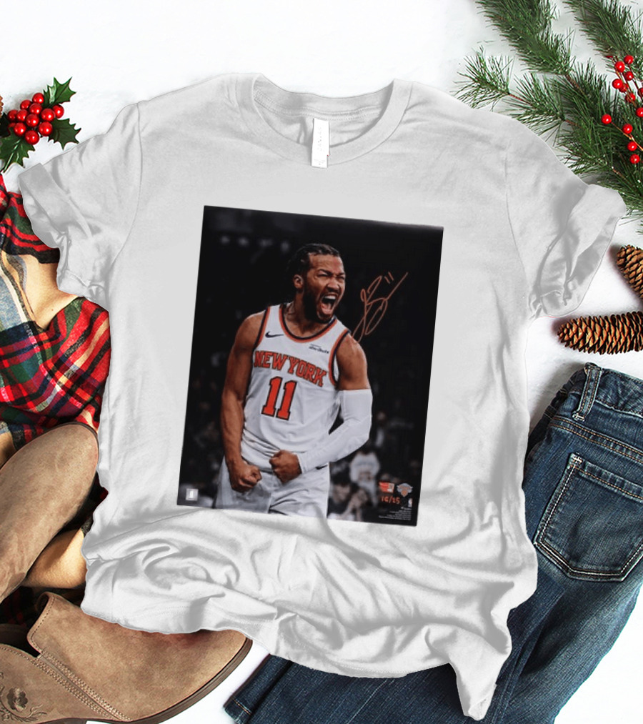 Jalen Brunson New York Knicks 11 Basketball Nike NBA Signature T-Shirt