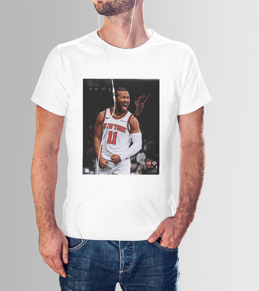 Jalen Brunson New York Knicks 11 Basketball Nike NBA Signature T-Shirt