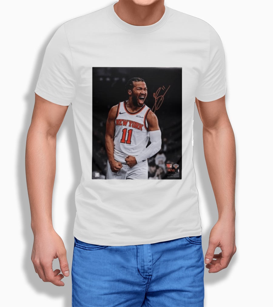 Jalen Brunson New York Knicks 11 Basketball Nike NBA Signature T-Shirt