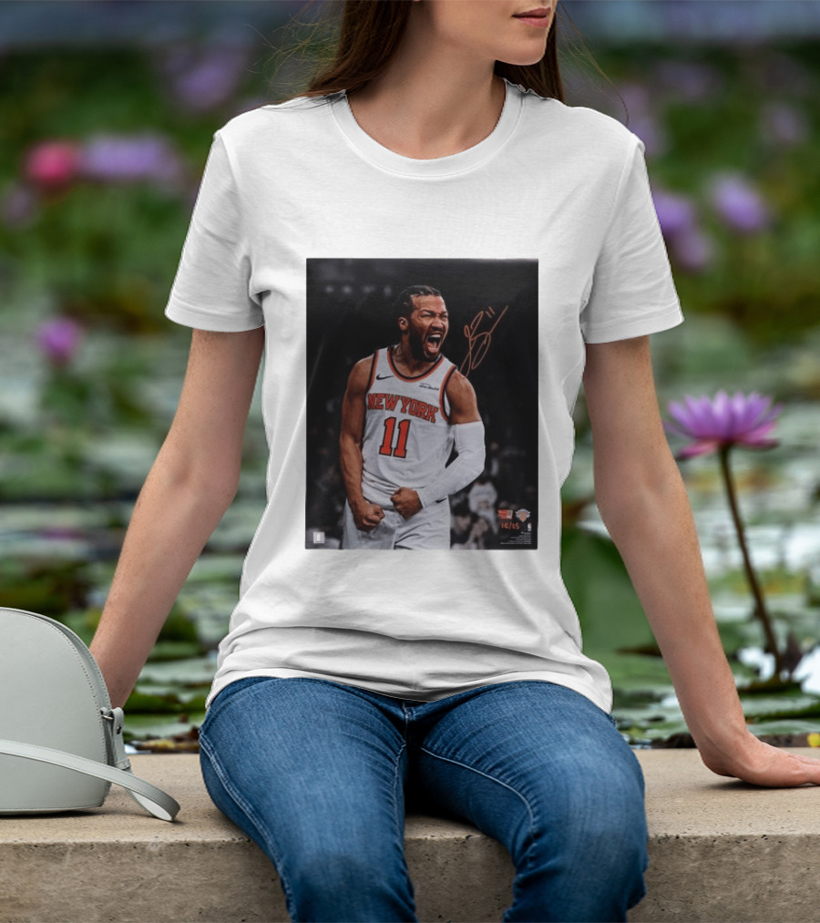 Jalen Brunson New York Knicks 11 Basketball Nike NBA Signature T-Shirt