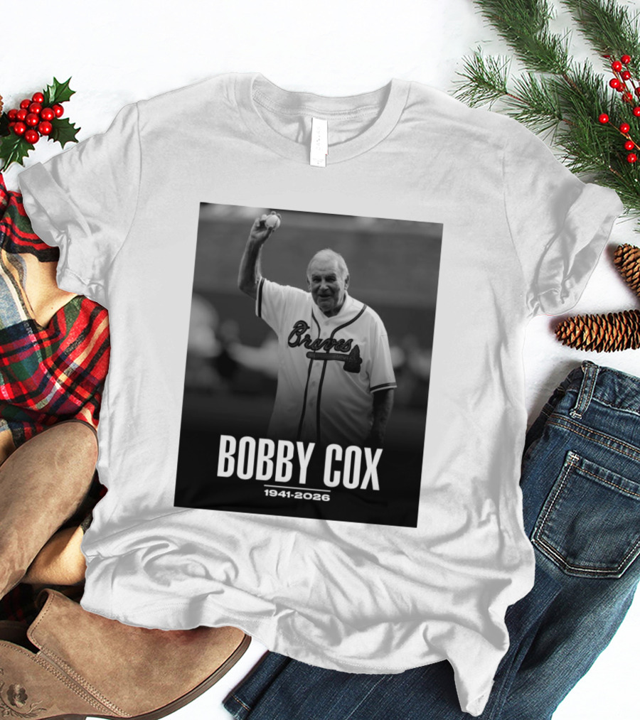 Bobby Cox Braves 1941 2026 Commemorative T-Shirt