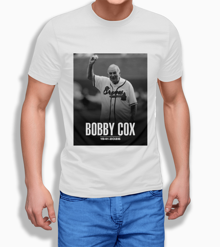 Bobby Cox Braves 1941 2026 Commemorative T-Shirt