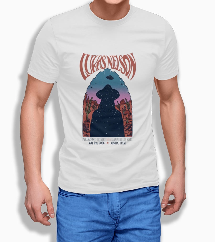 Lukas Nelson 60th Anniversary Show May 9 2026 Austin Texas T-Shirt