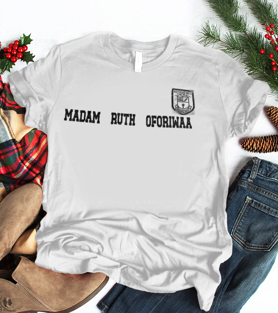 Madam Ruth Oforiwaa Crest Design Kotobabi No 2 Junior High School Ghana T-Shirt