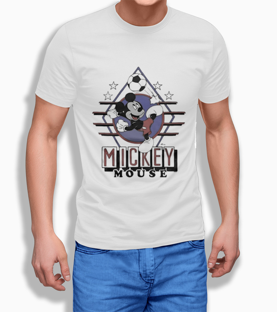 Mickey Mouse Soccer Stars USA Cartoon T-Shirt