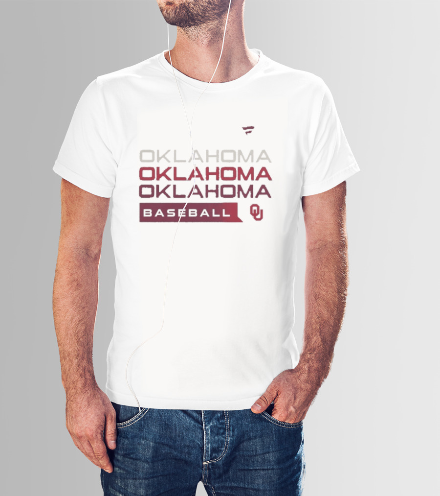 Oklahoma Baseball Tri Blend Fan Gear T-Shirt